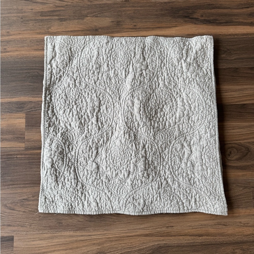 Pottery Barn Linen Euro Sham Sage Green